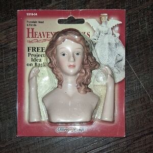 Vintage Fibre-Craft Goddess Heavenly Angels porcelain head and hands set